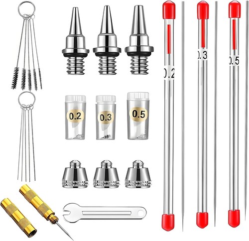24pcs airbrush cleaning kit - 24pcs,